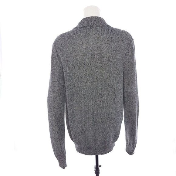 Theory Ikson B Amplitude Two Way Zipper Long Sleeve Navy Marled knit Jacket M - Picture 5 of 9